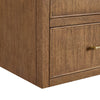 Custom image for Toasted Walnut with Satin Bronze Trim / White Quartz / No Mirror