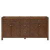 Custom image for Dark Walnut with Brushed Nickel Trim / No Mirror
