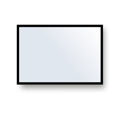 Accent Framed Mirror, Rectangle