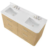 Custom image for Scandinavian Oak with Brushed Nickel Trim / White Quartz / No Mirror