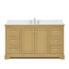 Custom image for Honey Oak with Polished Chrome Trim / Giotto Quartz / No Mirror