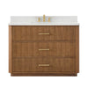 Custom image for Toasted Walnut with Satin Bronze Trim / Giotto Quartz / No Mirror