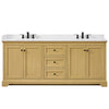 Custom image for Honey Oak with Matte Black Trim / White Cultured Marble / No Mirror