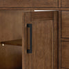 Custom image for Dark Oak with Matte Black Trim / Giotto Quartz / No Mirror