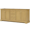 Custom image for Honey Oak with Brushed Gold Trim / No Mirror