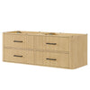 Custom image for Scandinavian Oak with Matte Black Trim / No Mirror