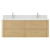 Custom image for Scandinavian Oak with Brushed Nickel Trim / Giotto Quartz / No Mirror