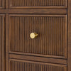 Custom image for Dark Walnut with Brushed Gold Trim / No Mirror