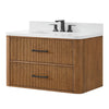 Custom image for Toasted Walnut with Matte Black Trim / Giotto Quartz / No Mirror