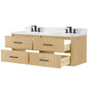 Custom image for Scandinavian Oak with Matte Black Trim / Giotto Quartz / No Mirror