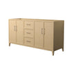 Custom image for White Oak with Brushed Nickel Trim / No Mirror