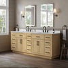 Custom image for Rift Oak with Matte Black Trim / Carrara Cultured Marble / No Mirror