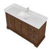 Custom image for Dark Walnut with Polished Chrome Trim / Giotto Quartz / No Mirror