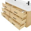 Custom image for Scandinavian Oak with Matte Black Trim / No Mirror