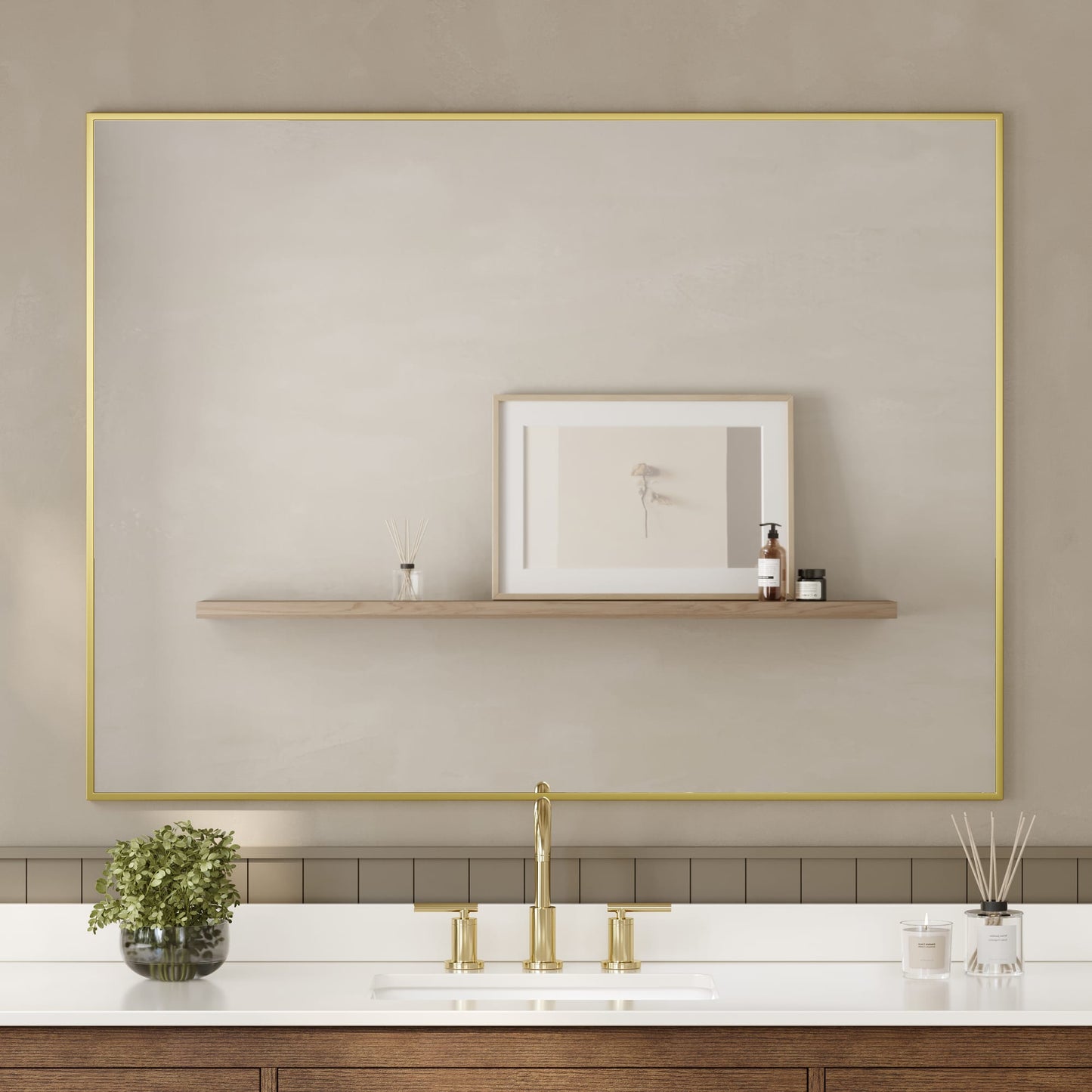 Hudson Bathroom Mirror 48 inch