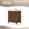 Custom image for Dark Walnut with Matte Black Trim / No Mirror