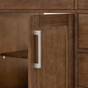 Custom image for Dark Oak with Brushed Nickel Trim / Giotto Quartz / No Mirror