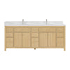 Custom image for Scandinavian Oak with Brushed Nickel Trim / Giotto Quartz / No Mirror