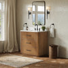 Custom image for Toasted Walnut with Matte Black Trim / Giotto Quartz / No Mirror