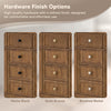 Custom image for Toasted Walnut with Brushed Nickel Trim / No Mirror