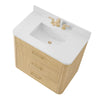 Custom image for Scandinavian Oak with Satin Bronze Trim / Giotto Quartz / No Mirror