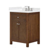 Custom image for Dark Walnut with Brushed Nickel Trim / Giotto Quartz / No Mirror