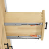Custom image for Scandinavian Oak with Matte Black Trim / White Quartz / No Mirror
