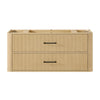 Custom image for Scandinavian Oak with Matte Black Trim / No Mirror
