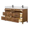 Custom image for Toasted Walnut with Matte Black Trim / Giotto Quartz / No Mirror