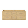 Custom image for Scandinavian Oak with Brushed Nickel Trim / No Mirror