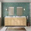 Custom image for Scandinavian Oak with Brushed Nickel Trim / Giotto Quartz / No Mirror