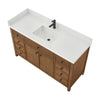 Custom image for Toasted Walnut with Matte Black Trim / White Quartz / No Mirror