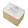 Custom image for Scandinavian Oak with Brushed Nickel Trim / Giotto Quartz / No Mirror