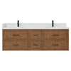 Custom image for Toasted Walnut with Matte Black Trim / Giotto Quartz / No Mirror