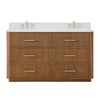 Custom image for Toasted Walnut with Brushed Nickel Trim / Giotto Quartz / No Mirror