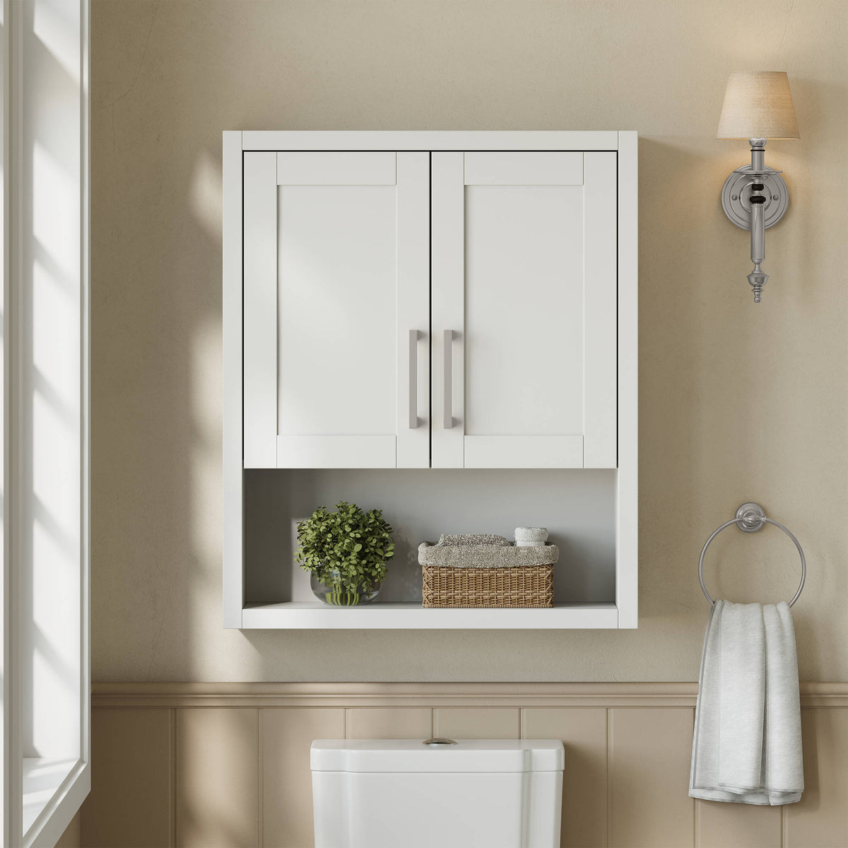 Beckett TK Over the Toilet Storage Wall Cabinet