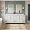 Custom image for White with Matte Black Trim / White Quartz / No Mirror