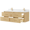 Custom image for Scandinavian Oak with Satin Bronze Trim / Giotto Quartz / No Mirror