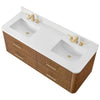 Custom image for Toasted Walnut with Satin Bronze Trim / Giotto Quartz / No Mirror