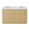 Custom image for Scandinavian Oak with Satin Bronze Trim / Giotto Quartz / No Mirror
