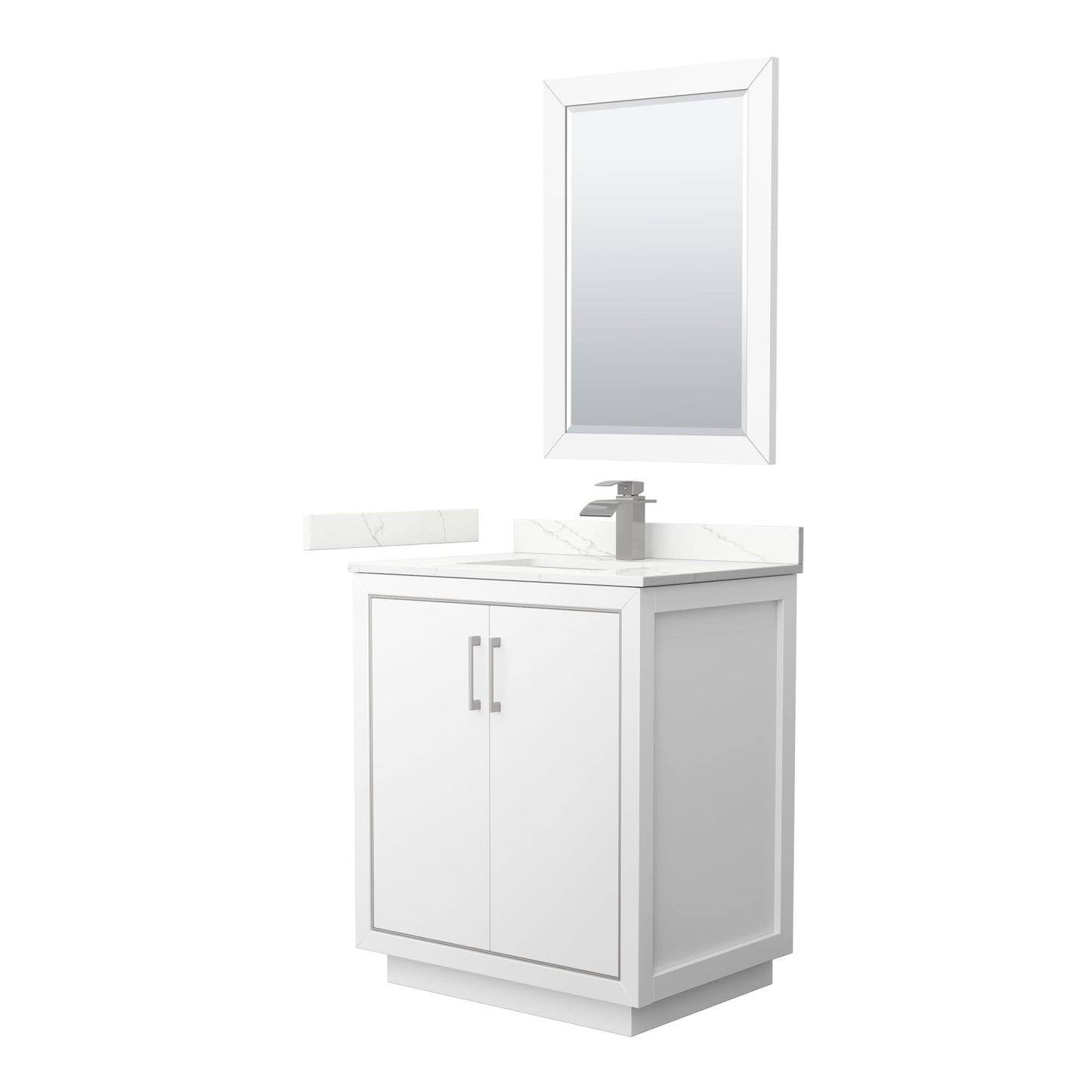 Icon Bathroom Vanity with Countertop 30 inch Single Sink Single hole Faucet Setup