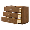 Custom image for Toasted Walnut with Brushed Nickel Trim / No Mirror