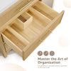 Custom image for Scandinavian Oak with Satin Bronze Trim / Giotto Quartz / No Mirror