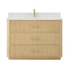 Custom image for Scandinavian Oak with Satin Bronze Trim / Giotto Quartz / No Mirror