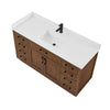 Custom image for Dark Oak with Matte Black Trim / White Quartz / No Mirror