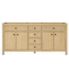 Custom image for Scandinavian Oak with Matte Black Trim / No Mirror