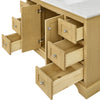 Custom image for Honey Oak with Brushed Gold Trim / No Mirror