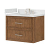 Custom image for Toasted Walnut with Brushed Nickel Trim / Giotto Quartz / No Mirror