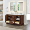 Custom image for Dark Walnut with Matte Black Trim / White Quartz / No Mirror