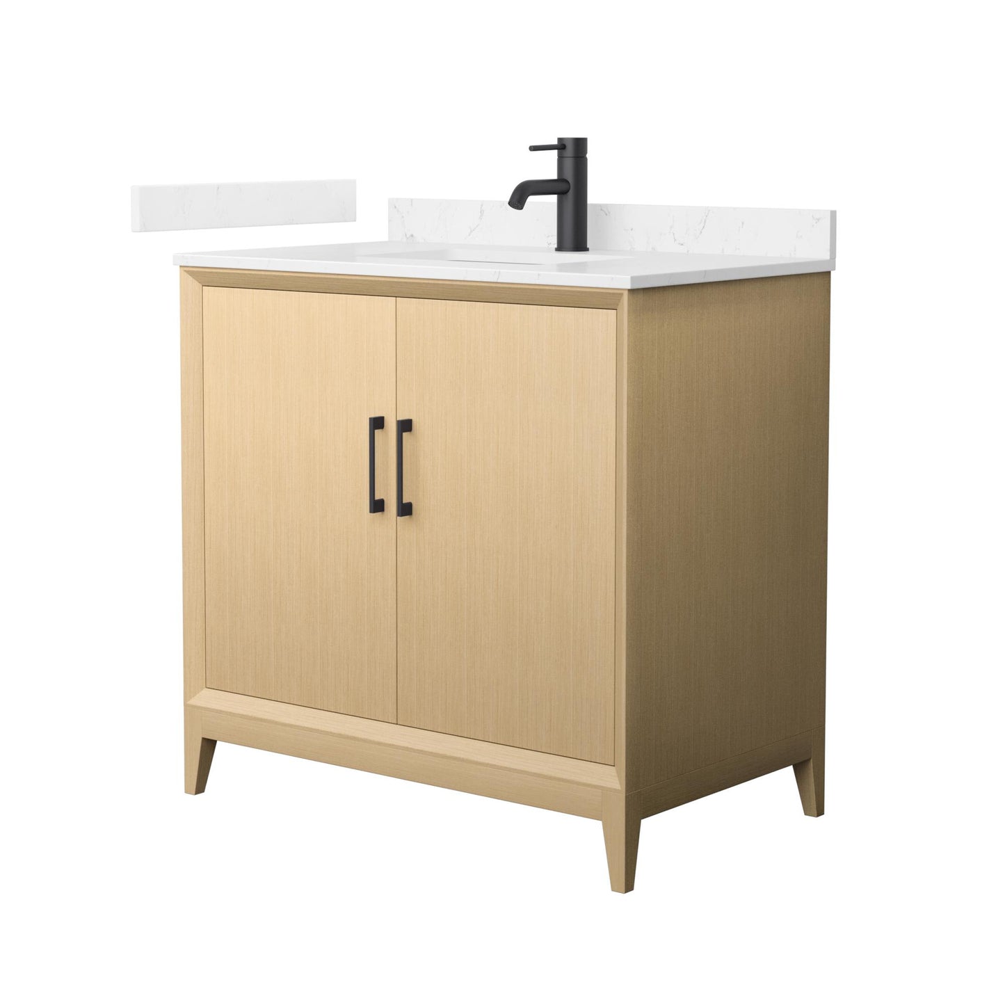 Janna Bathroom Vanity with Countertop 36 inch Single Sink Single hole Faucet Setup